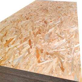 厂家直销欧松板osb环保板材e0级刨花板木屋轻钢别墅装专用